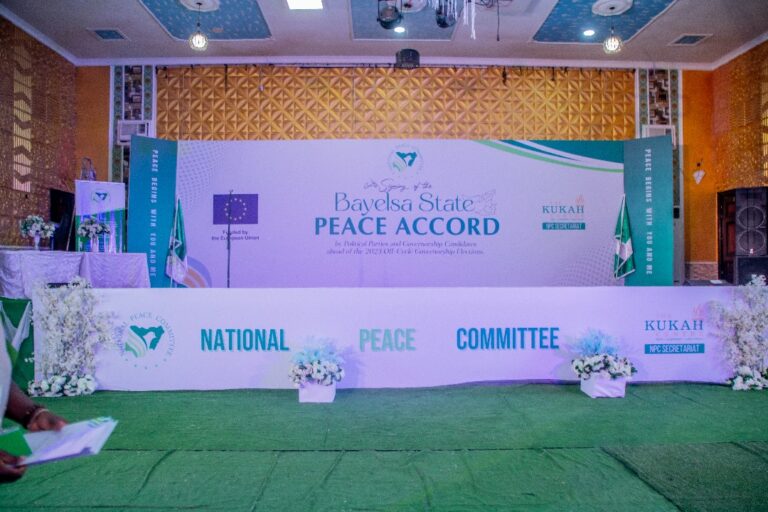 Bayelsa State Peace Accord Signing 2023, photograph 11